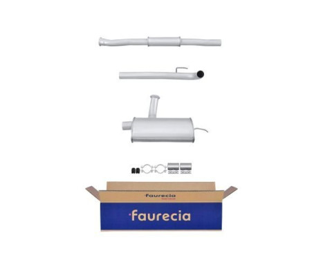 Middle silencer - Easy2Fit Kit - Set with mounting parts