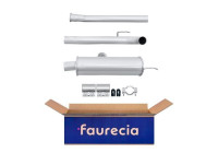 Middle silencer - Easy2Fit Kit - Set with mounting parts