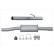Middle silencer - Easy2Fit Kit - Set with mounting parts, Thumbnail 2