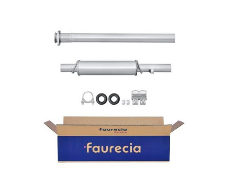 Middle silencer - Easy2Fit Kit - Set with mounting parts