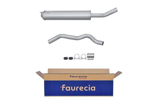 Middle silencer - Easy2Fit Kit - Set with mounting parts