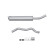 Middle silencer - Easy2Fit Kit - Set with mounting parts, Thumbnail 2