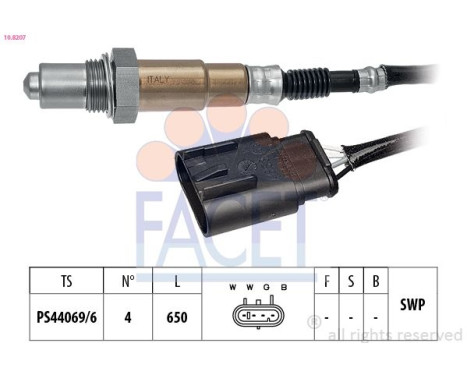 Lambda Sensor Made in Italy - OE Equivalent, Image 2