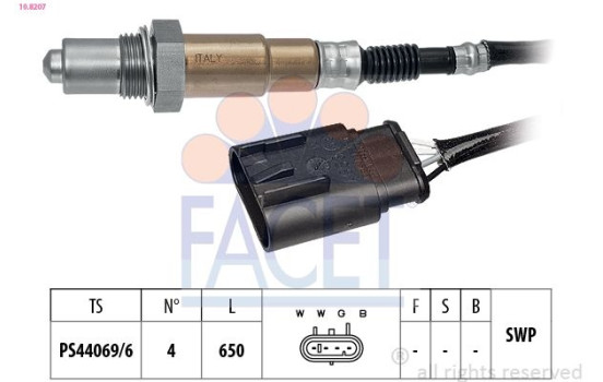 Lambda Sensor Made in Italy - OE Equivalent, Image 2