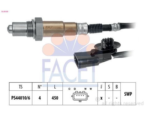 Lambda Sensor Made in Italy - OE Equivalent, Image 2