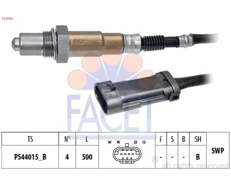 Lambda Sensor Made in Italy - OE Equivalent, Image 2