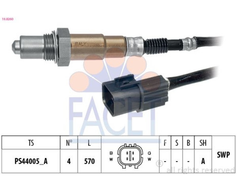 Lambda Sensor Made in Italy - OE Equivalent, Image 2