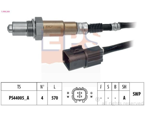 Lambda Sensor Made in Italy - OE Equivalent, Image 2