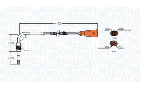 Sensor, exhaust gas temperature, Image 2