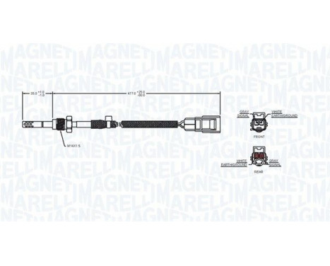 Sensor, exhaust gas temperature, Image 2