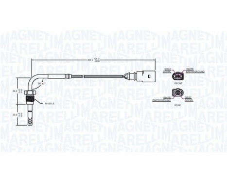 Sensor, exhaust gas temperature, Image 2