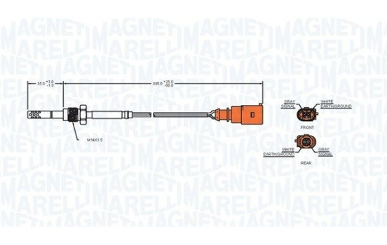 Sensor, exhaust gas temperature, Image 2