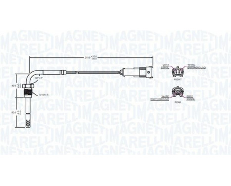 Sensor, exhaust gas temperature, Image 2