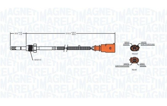 Sensor, exhaust gas temperature, Image 2