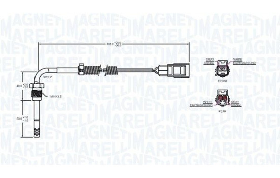 Sensor, exhaust gas temperature, Image 2