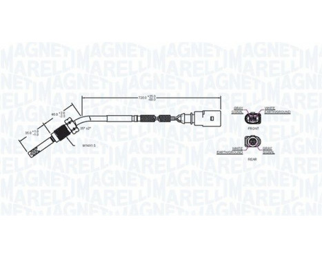 Sensor, exhaust gas temperature, Image 2