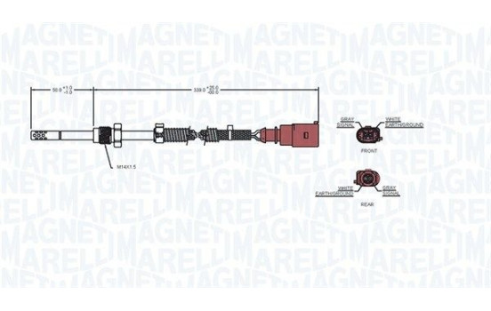 Sensor, exhaust gas temperature, Image 2
