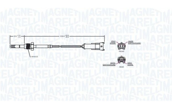 Sensor, exhaust gas temperature, Image 2