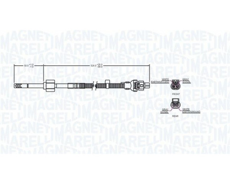 Sensor, exhaust gas temperature, Image 2