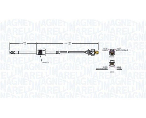 Sensor, exhaust gas temperature, Image 2