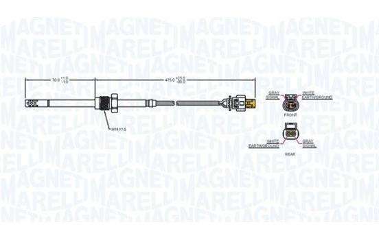 Sensor, exhaust gas temperature, Image 2