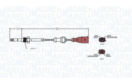 Sensor, exhaust gas temperature, Image 2