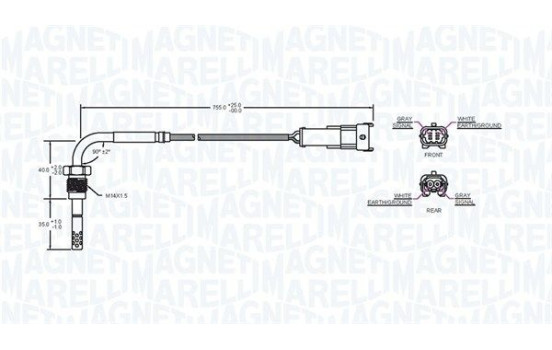 Sensor, exhaust gas temperature, Image 2