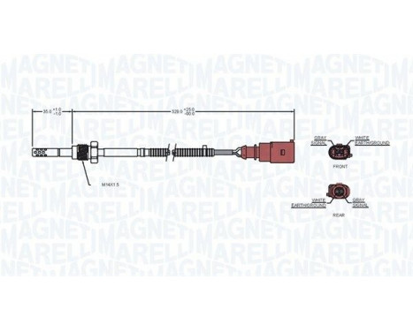 Sensor, exhaust gas temperature, Image 2