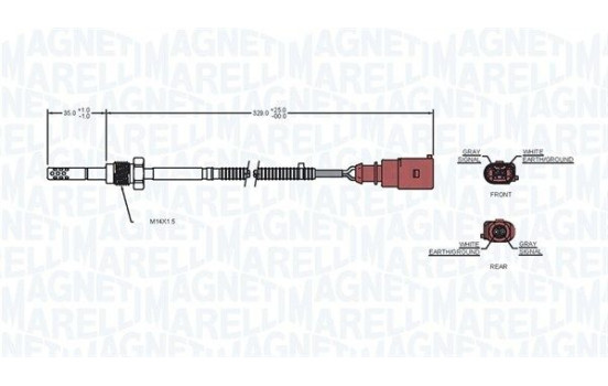 Sensor, exhaust gas temperature, Image 2