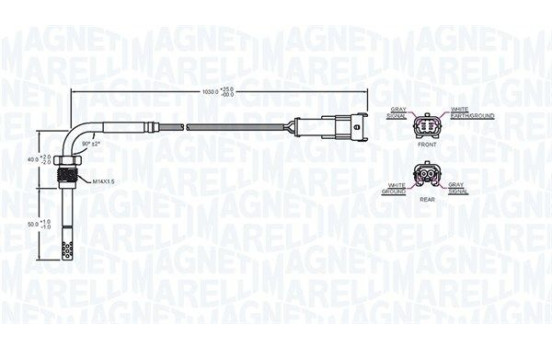Sensor, exhaust gas temperature, Image 2