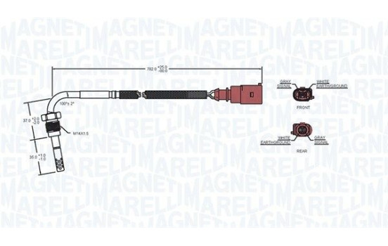 Sensor, exhaust gas temperature, Image 2