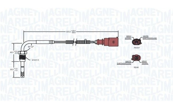 Sensor, exhaust gas temperature, Image 2