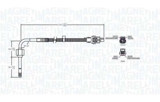 Sensor, exhaust gas temperature, Image 2