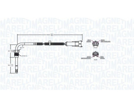 Sensor, exhaust gas temperature, Image 2