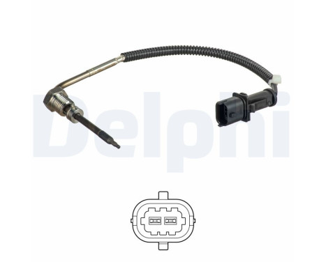 Sensor, exhaust gas temperature