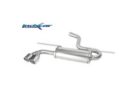 100% stainless steel Double sports exhaust suitable for Volkswagen Golf VII 2.0 GTD 184PK 2012-2019 2x80mm X-Rac