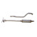 100% stainless steel middle silencer suitable for Suzuki Swift III 1.6 16v Sport (125pk) 2005-, Thumbnail 2