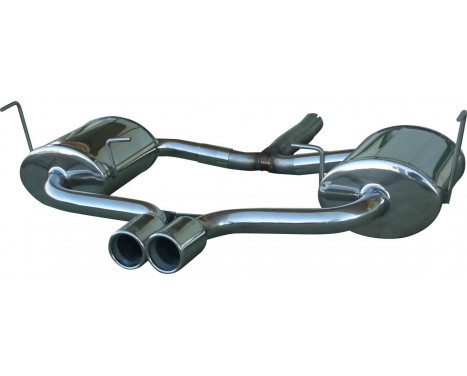 100% stainless steel Performance Exhaust 'Central' BMW Mini Cooper S (170 hp) 2001- 2x80mm