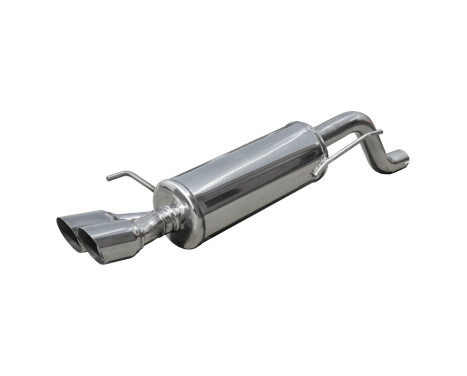100% stainless steel Performance Exhaust Fiat Punto EVO 1.4TB MultiAir (165pk) 2010- 2x80mm Racing, Image 2