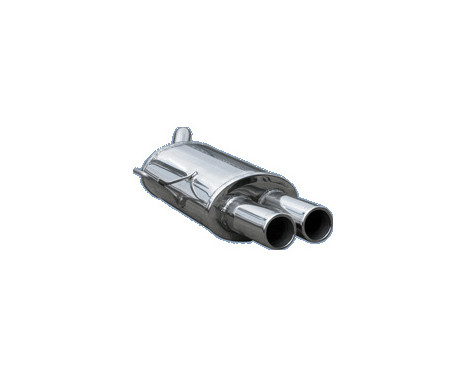 100% stainless steel Performance Exhaust Renault Clio RS (Phase 2) 2002- 2x80mm, Image 2