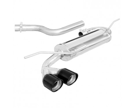 100% Stainless Steel Sports Exhaust Seat Leon (1P) 1.6 102hp 2005- 2x80mm X-Race Black Edition