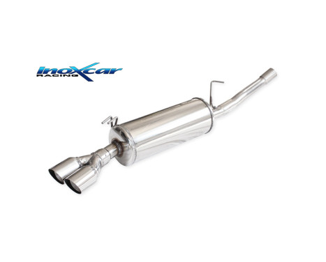 100% stainless steel sports exhaust suitable for Fiat Barchetta 1.8 2x70mm Racing