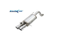 100% stainless steel sports exhaust suitable for Hyundai i20 N 1.6 Turbo (204hp) 2020- 2x90mm Racing