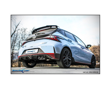 100% stainless steel sports exhaust suitable for Hyundai i20 N 1.6 Turbo (204hp) 2020- 2x90mm Racing, Image 2