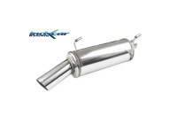 100% stainless steel sports exhaust suitable for Peugeot 206 CC 1.6 (109hp) 2000- 90mm Racing