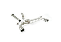 Double stainless steel sports exhaust suitable for Toyota GR Yaris 2020- 192kW 2x 100mm RS
