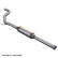 InoxCar center muffler suitable for Fiat Grande Punto 1.4 T-JET (120hp) 2007-