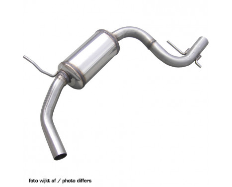 InoxCar center muffler suitable for Nissan Juke 1.6 Turbo 4WD (190hp) 2011-