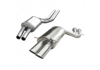 InoxCar center muffler suitable for + Sports exhaust suitable for Audi RS4 B5 2.7 BiTurbo 1998-2001 2x80