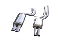 InoxCar center muffler suitable for + Sports exhaust suitable for Audi RS4 B5 2.7 BiTurbo 1998-2001 2x90